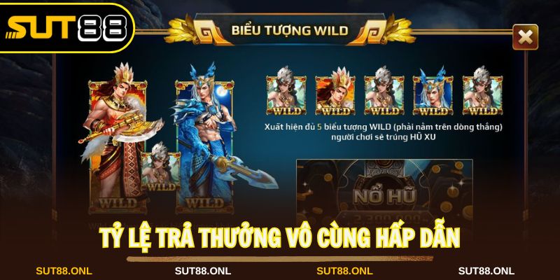Khám phá từng tỷ lệ trả thưởng của Sơn tinh thủy tinh